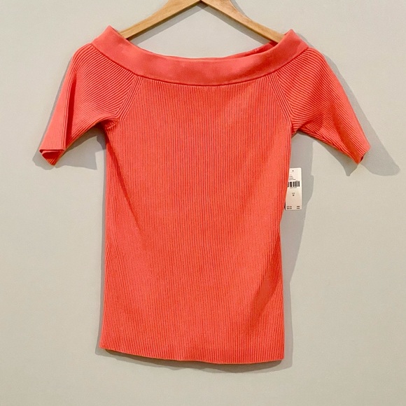 NWT Anthropologie Ribbed Off the Shoulder Sweater - Picture 5 of 10